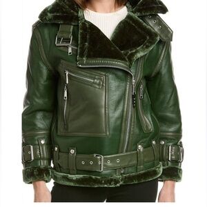 Rebecca Minkoff Faux
Leather and Faux Fur Moto‎ Jacket